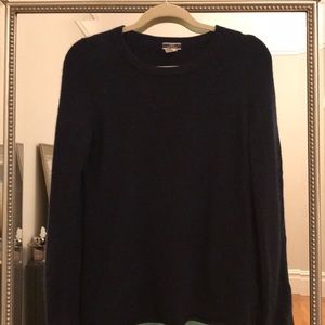 J.Crew 100% Cashmere Navy Crew Neck Sweater
